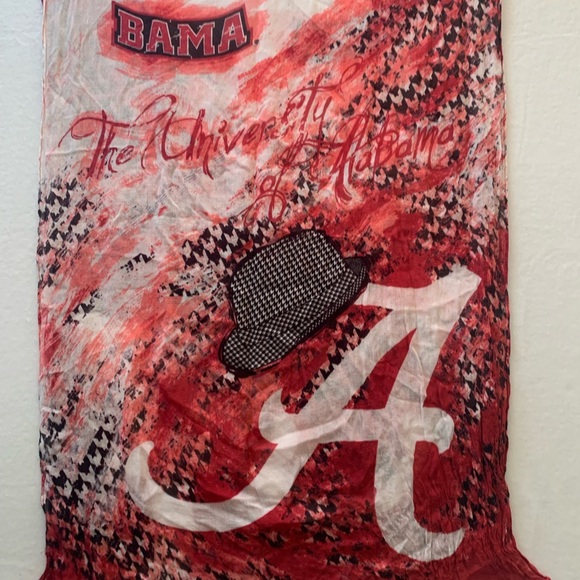 Alabama Crimson Tide Scarf Emerson Street 70” - Picture 4 of 4
